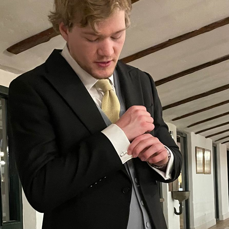 Luke Prepping for the Wedding